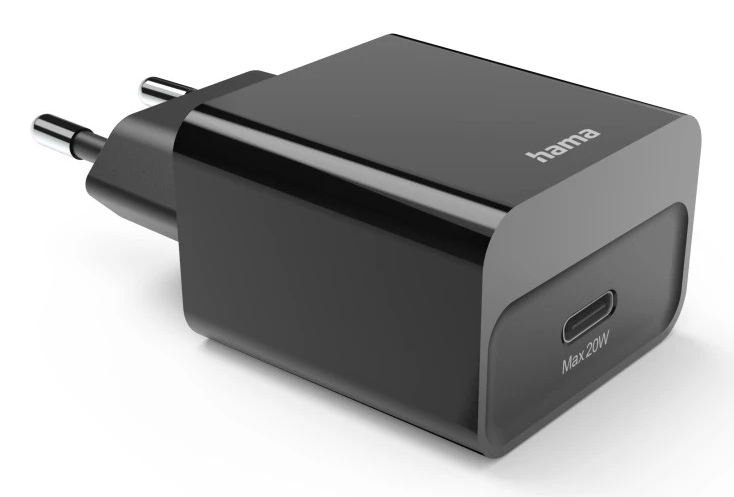 Hama Chargeur rapide, USB-C, PD, 20 W, noir