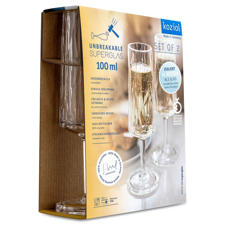 Glas KOZIOL 4429535 Superglas ClubNo.14 100ml (2pcs)