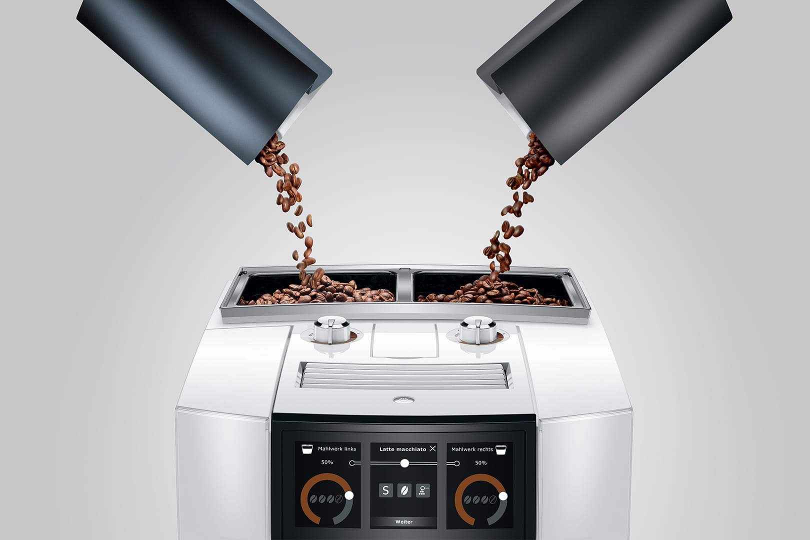 Espresso JURA 15594 J8 Twin Diamond / White (EA)