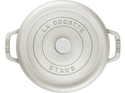 Staub cocotte rond 28 cm white truffle