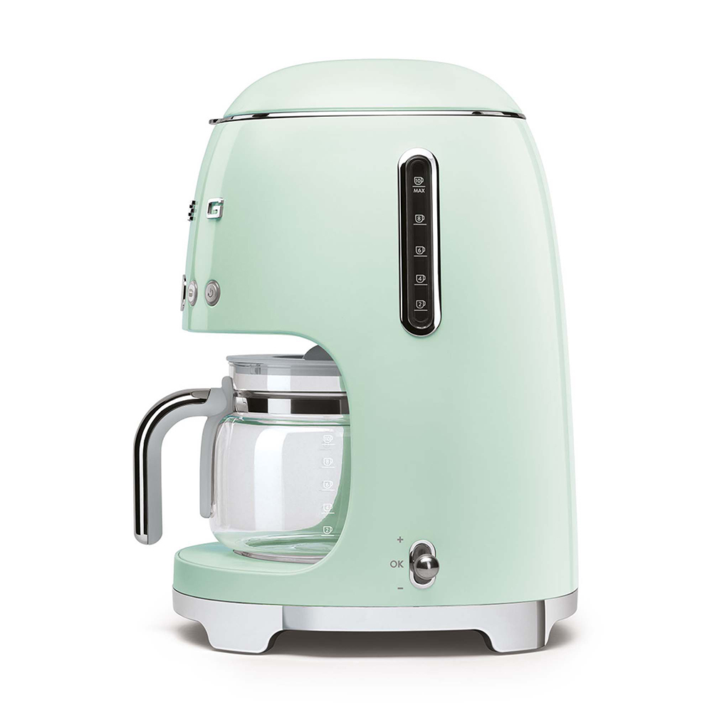 Smeg cafetiere  vert d'eau DCF02PGEU