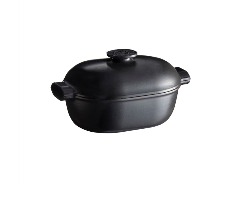 Ovale Cocotte EMILE HENRY 20.EH776645 Delight Zwart 4,5L