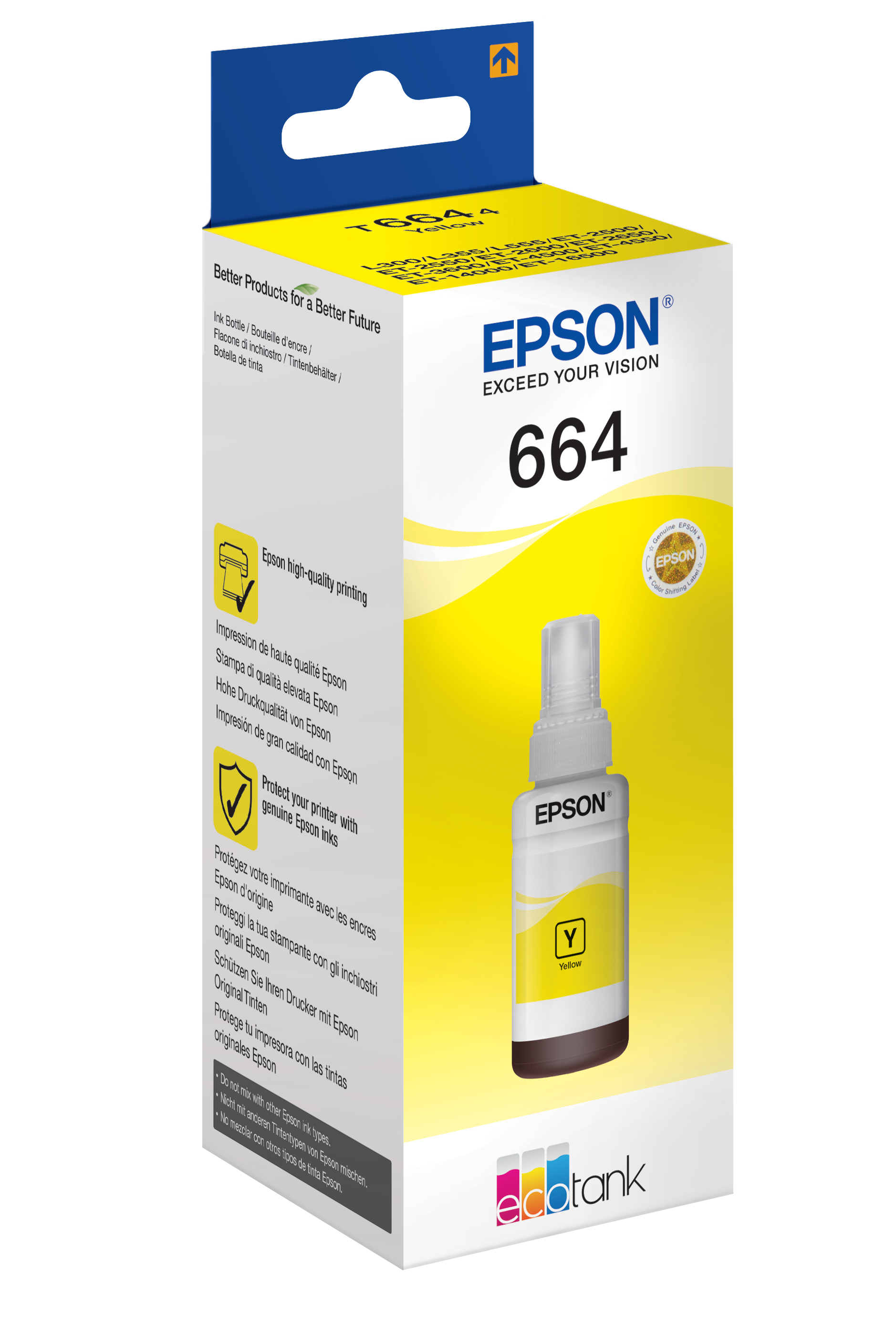 Epson 664 Ecotank Yellow ink bottle