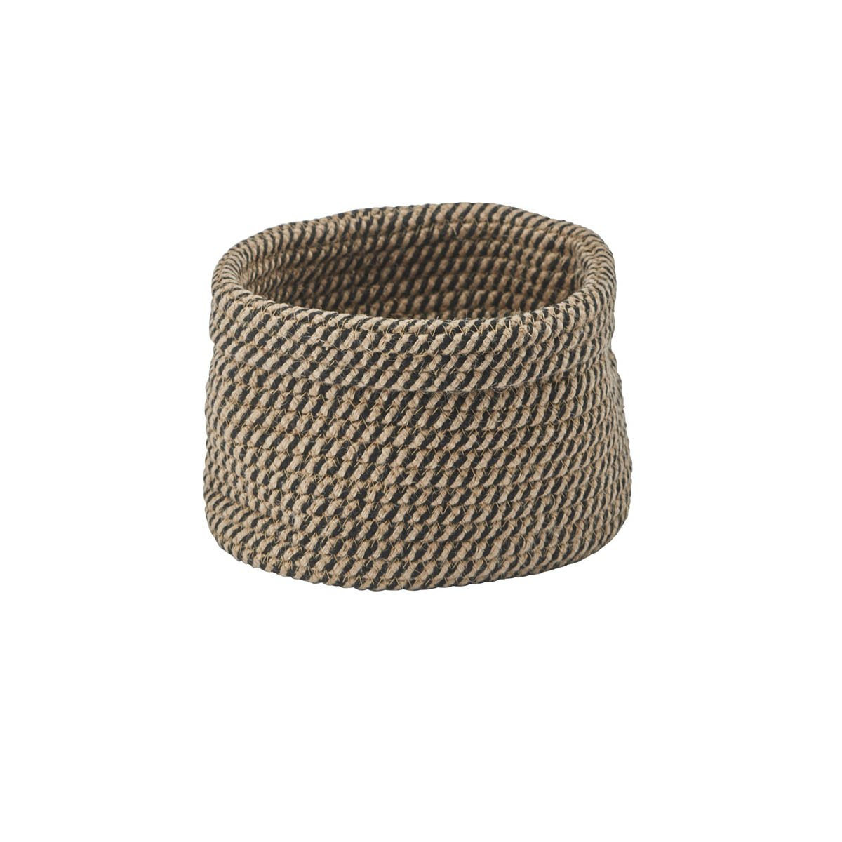 Aquanova Rena Panier de rangement Rond Coton, Polyester Marron