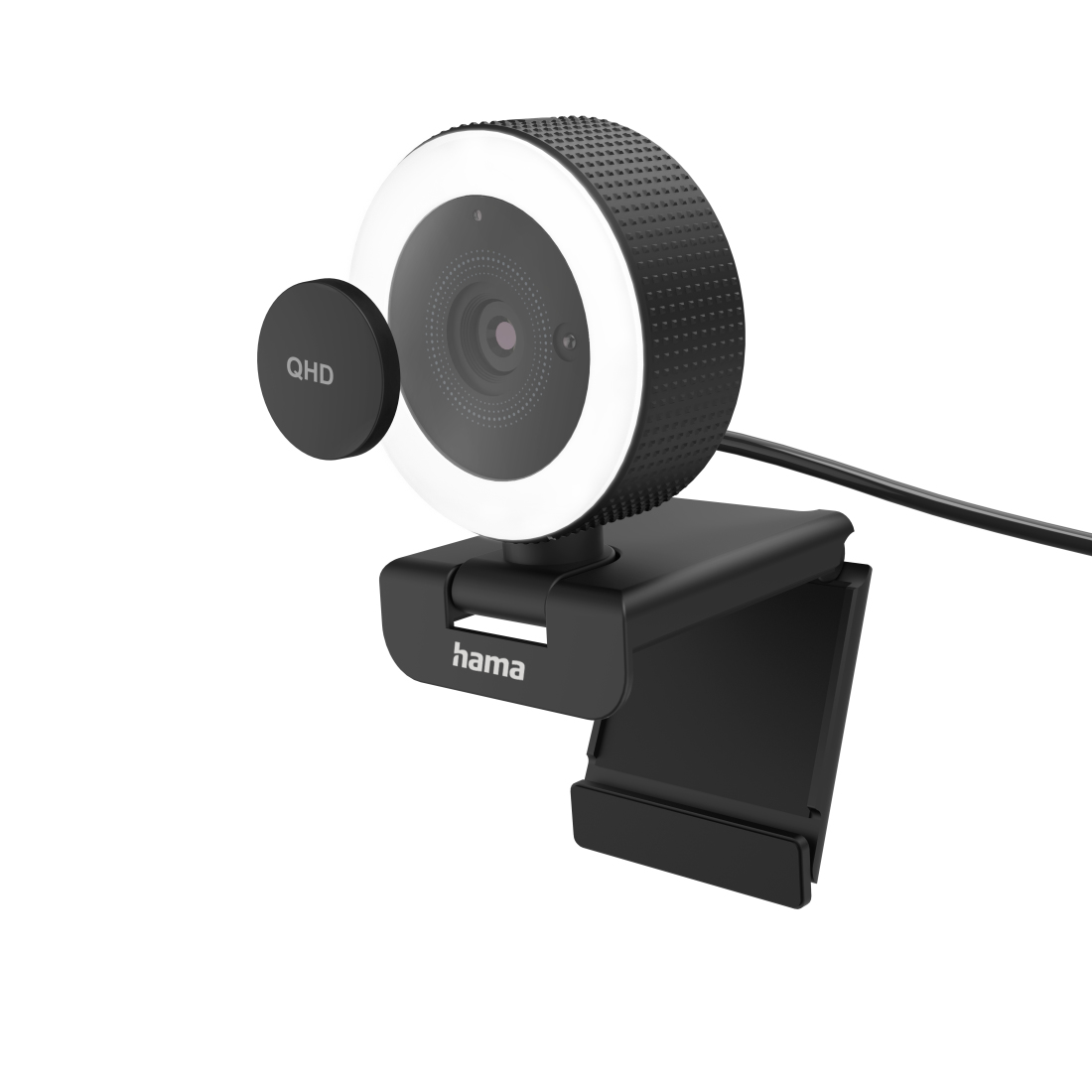 Hama Webcam avec lum. annul. C-800 Pro, QHD 2K, avec micro, télécom., LED