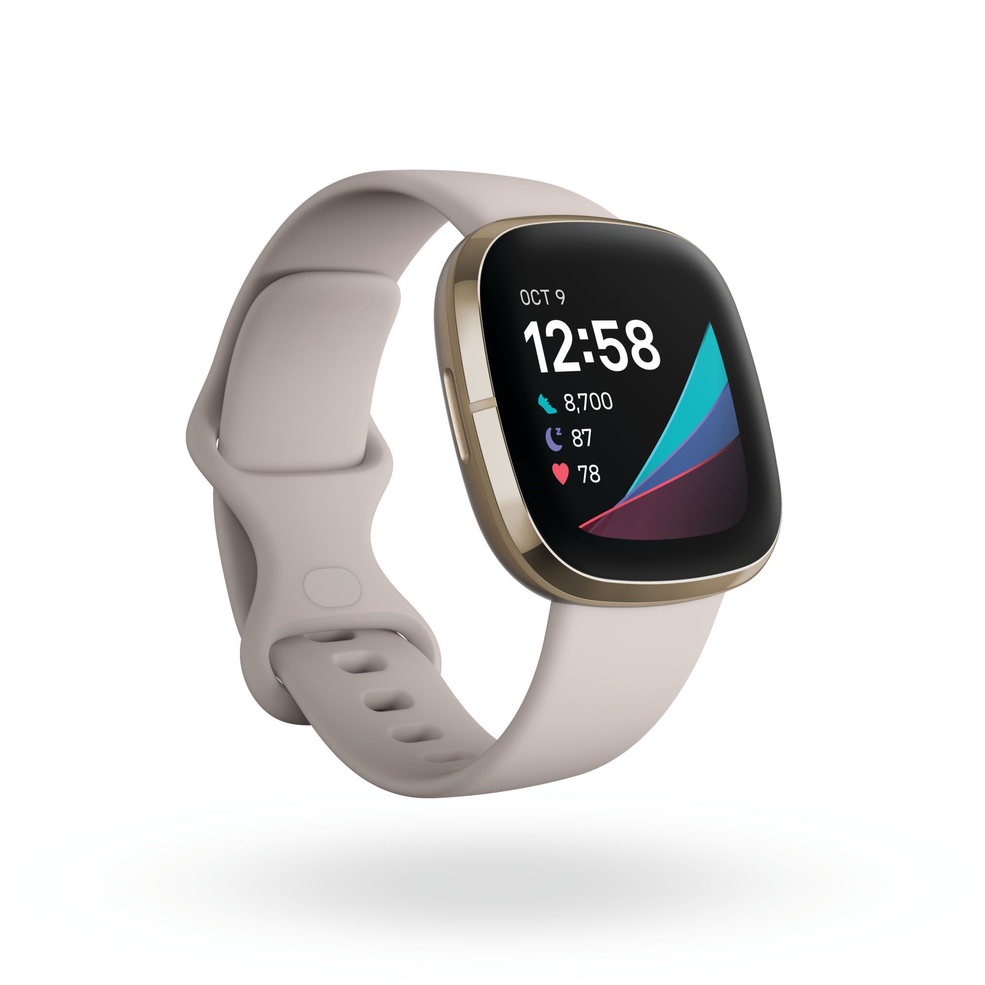 Fitbit Sense 4,01 cm (1.58") AMOLED 40 mm Digitaal Touchscreen Wit Wifi GPS