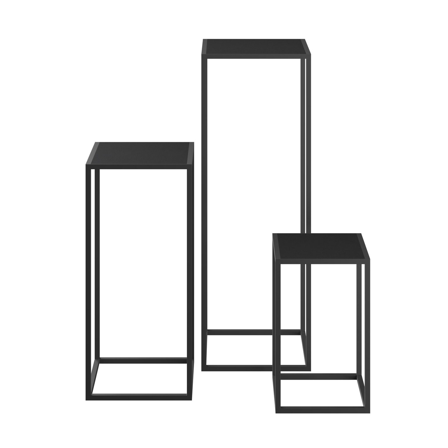 Consoletafel Dôme Deco FU10-S1/BLA KANO Black metal frame