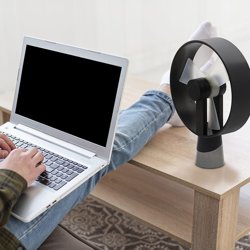 Tafelventilator AIR&ME 117054 Airain / anthracite / USB