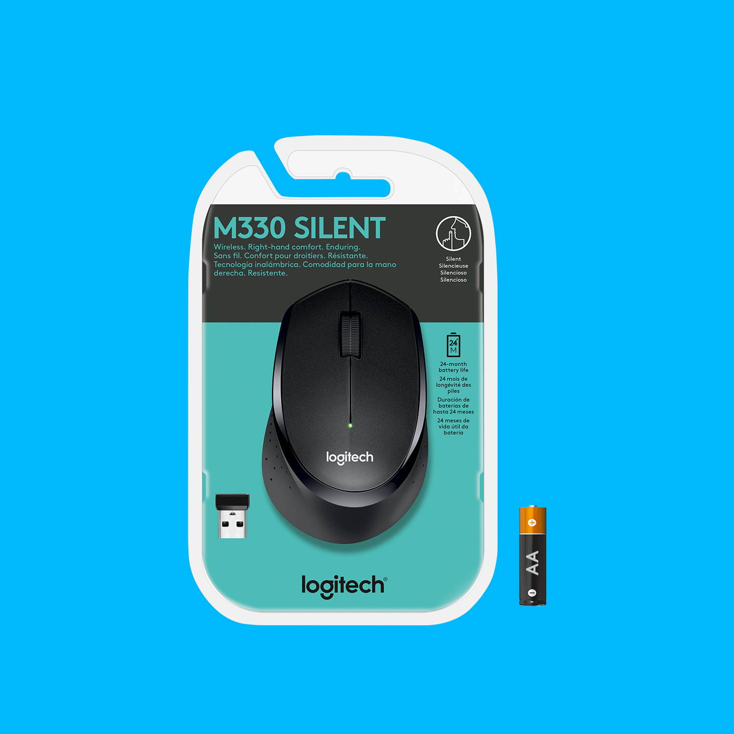 Draadloze Muis Logitech M330 Black