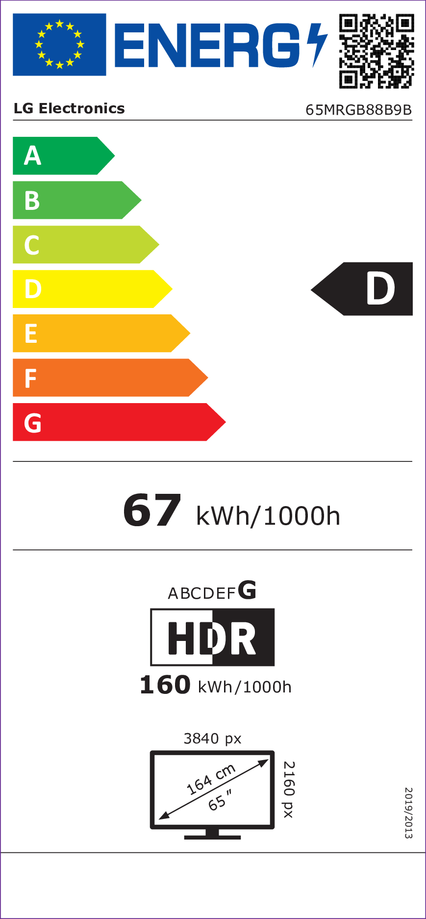 MiniRGB TV LG 65MRGB88B9B / webOS