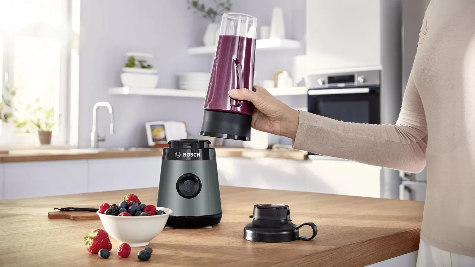 Personal Blender BOSCH MMB2111S VitaPower 450W Zilver