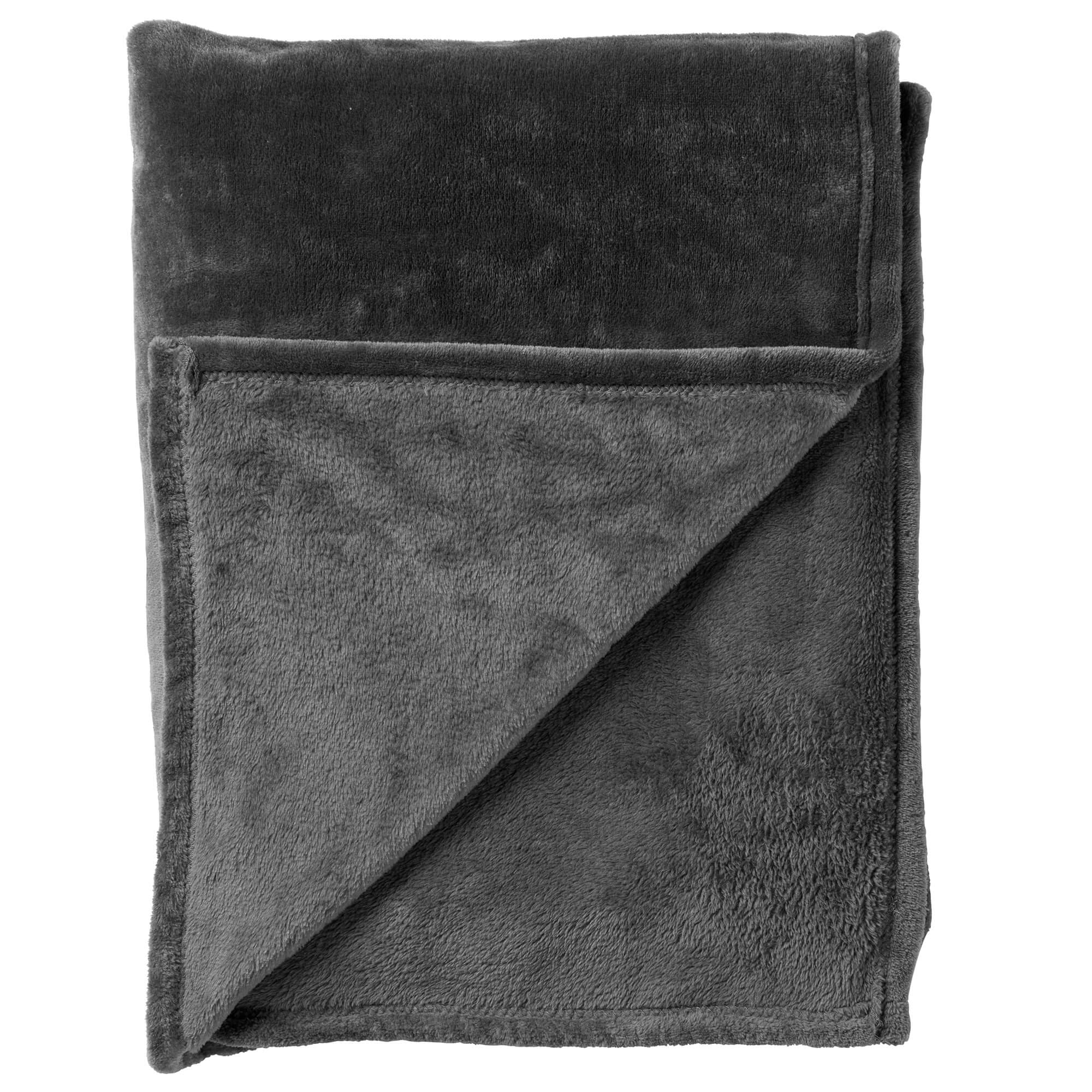 Plaid Dutch Decor BILLY Charcoal Gray 150x200cm