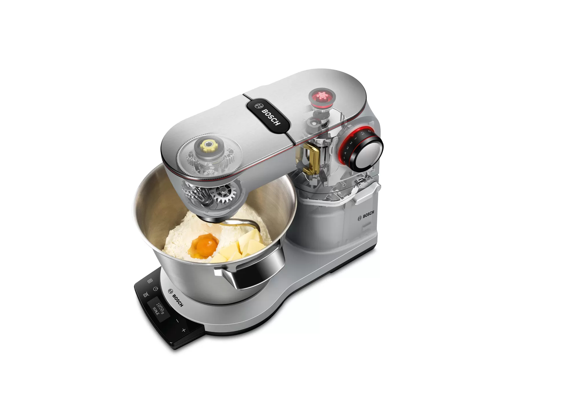Bosch MUM9YX5S12 robot de cuisine 1500 W 5,5 L Noir, Acier inoxydable Balances intégrées