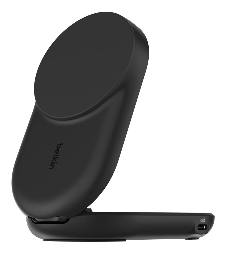 BELKIN UltraCharge 25w Qi2 2in1 Magnetic Charger plus USB-C Black 
