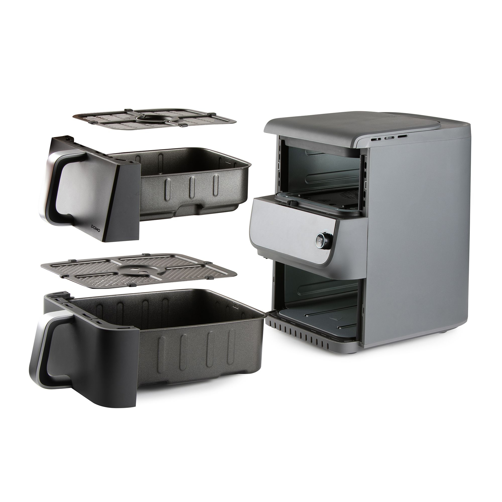 Heteluchtfriteuse Domo DO549FR dubbel verticaal