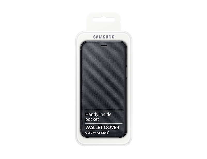 Sac (TEL) Samsung Samsung A6 2017 Wallet Cover Black