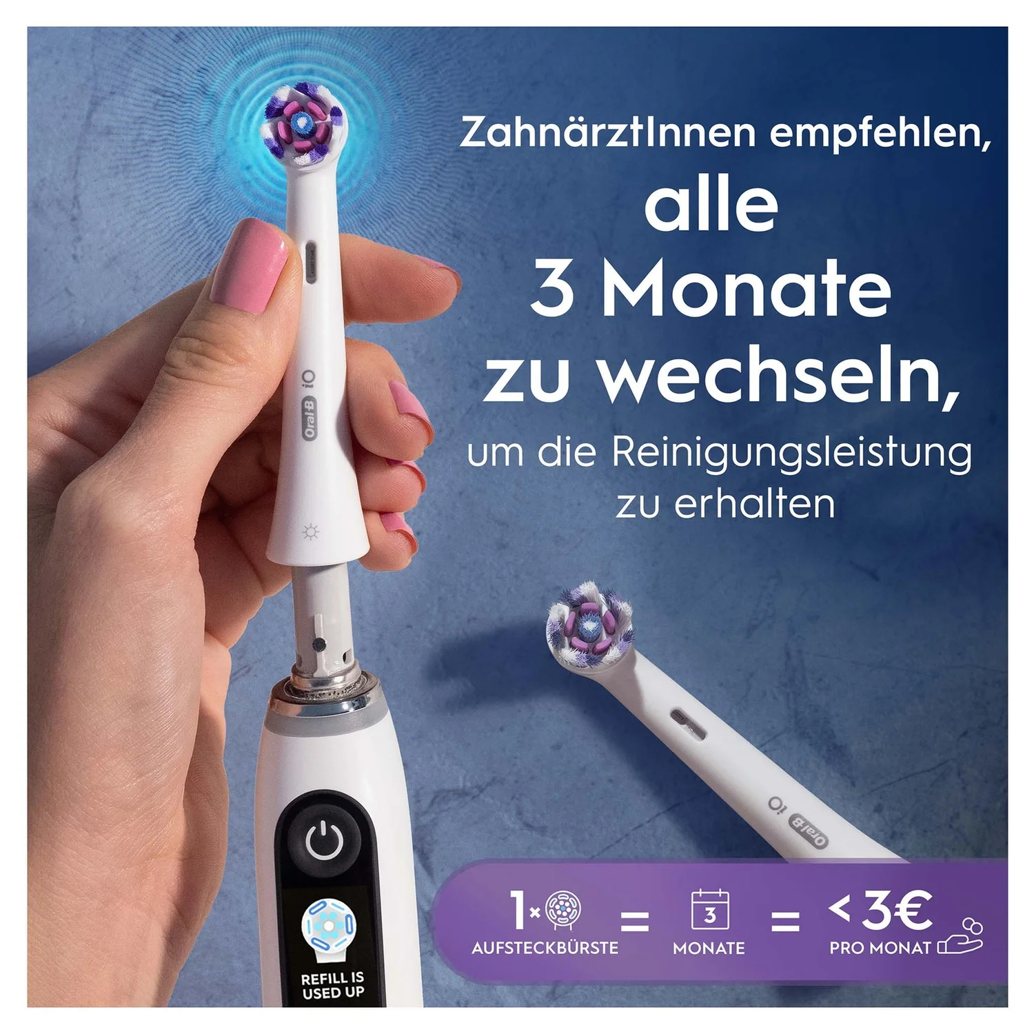 Opzetborstel ORAL-B 151848 iO / radiant white / 2 stuks 