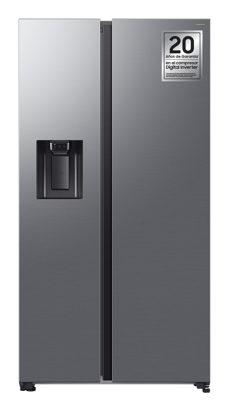Koelkast SAMSUNG RS70F64KDTEF / SBS / D / 417L + 218L / 178cm / mat inox