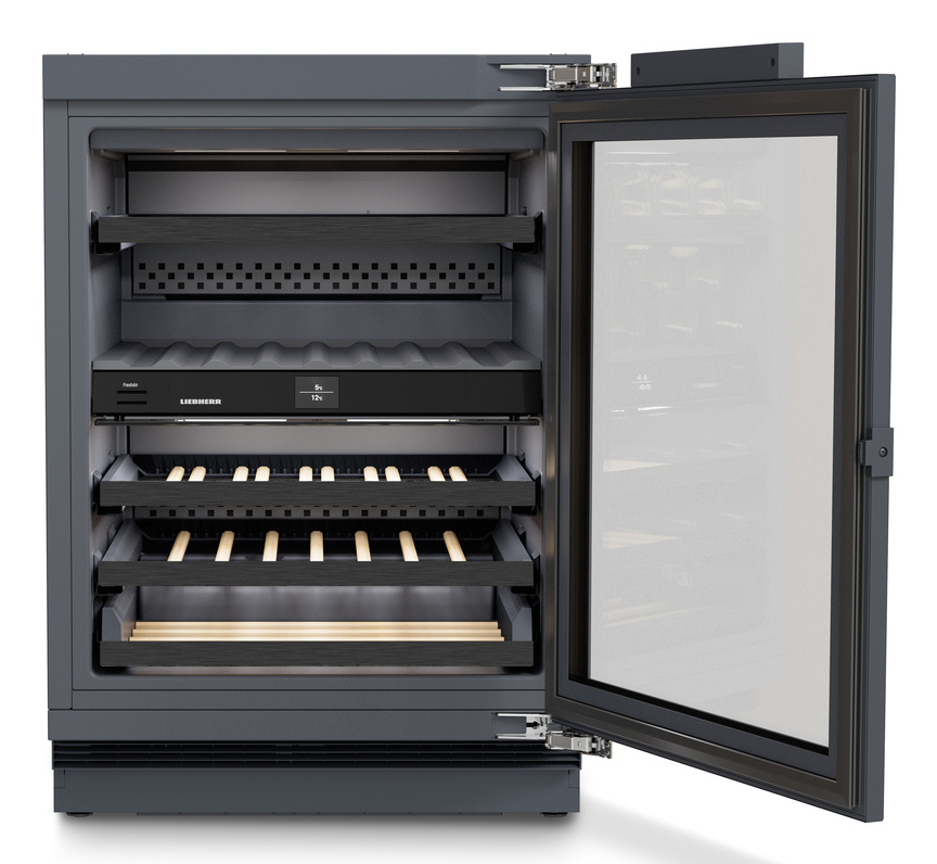 Liebherr UWpri 3762 Vinidor Selection Thermo-elektrische wijnkoeler Onderbouw Zwart 38 fles(sen)