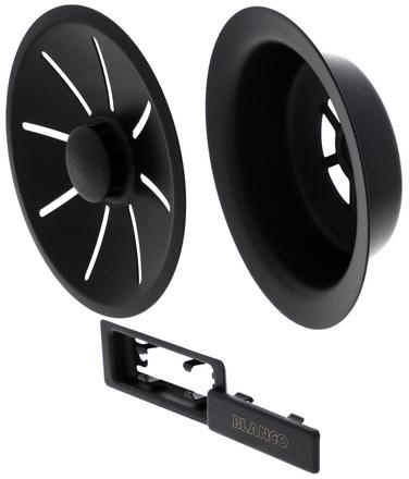 Overloop/afloopsysteem BLANCO 239975 Mat Zwart (enkele bak)
