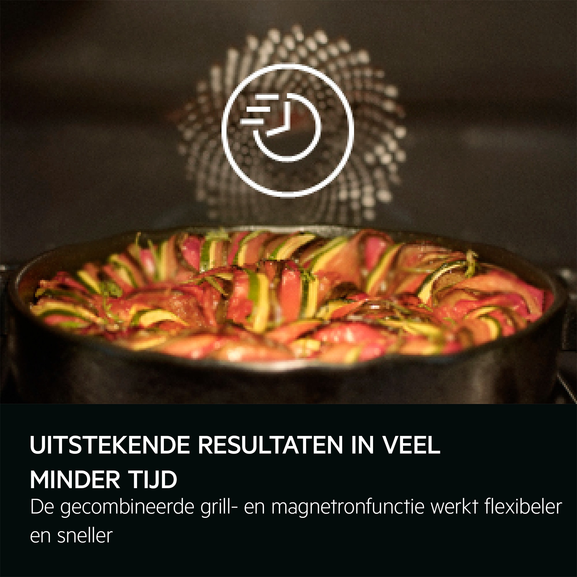 Oven met microgolf AEG Exclusiv TK6NK50FB zwart / 45cm