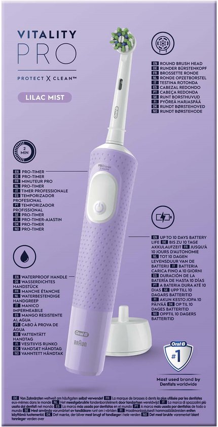 Elektrische tandenborstel ORAL-B 751207 Vitality Pro D / lilac - violet