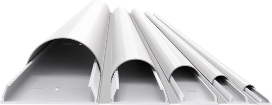 M Universal Cable Cover White 18mmW - 1600mm L