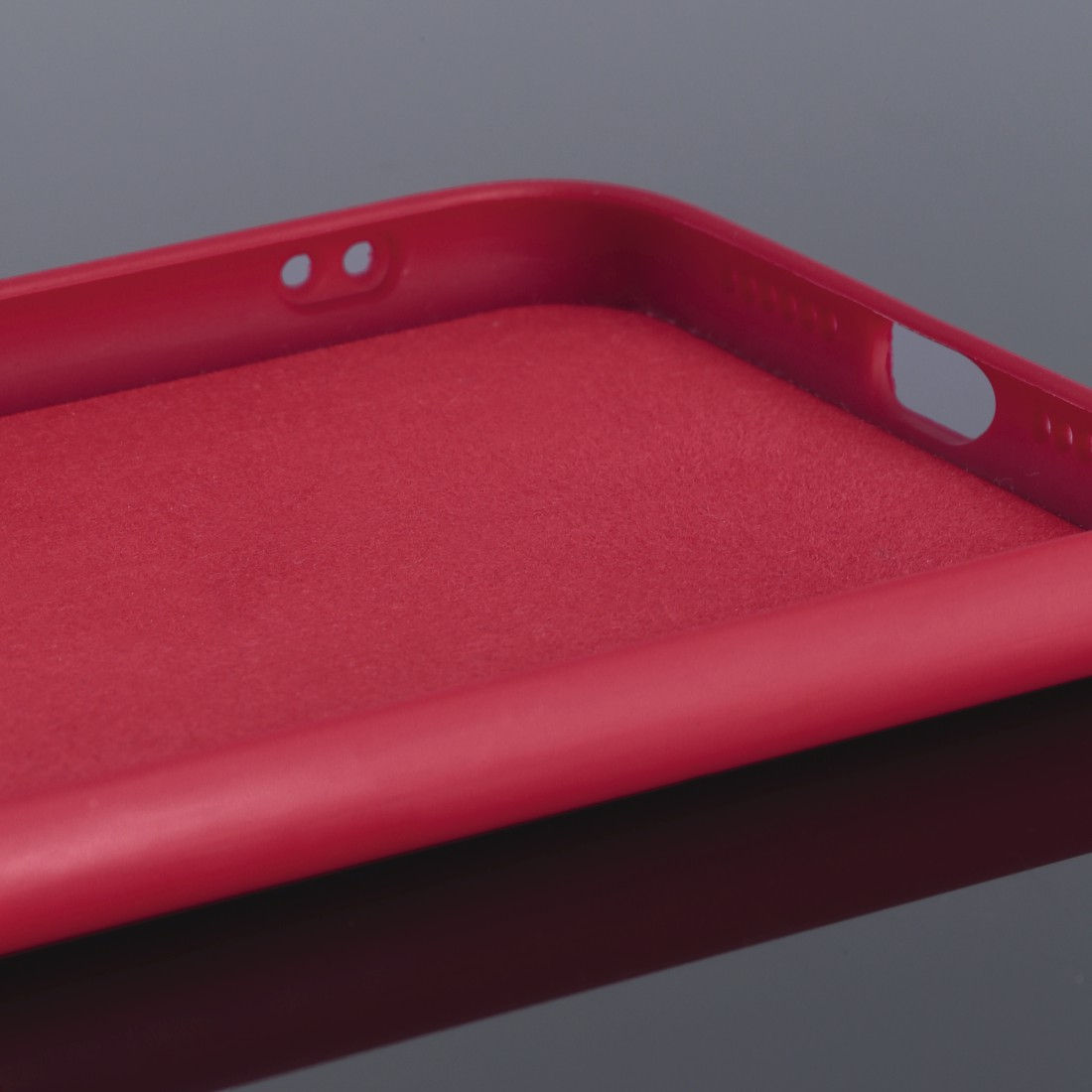 Cover  Finest Feel  voor Samsung Galaxy S21 (5G), rood