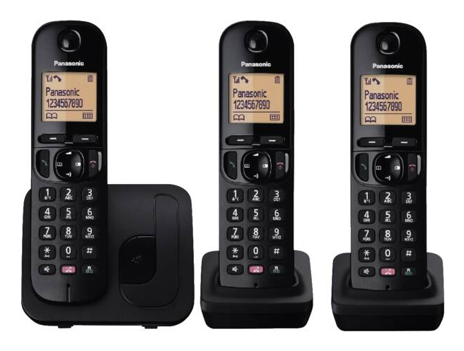 Panasonic Dect KX-TGC253NLB Trio Black