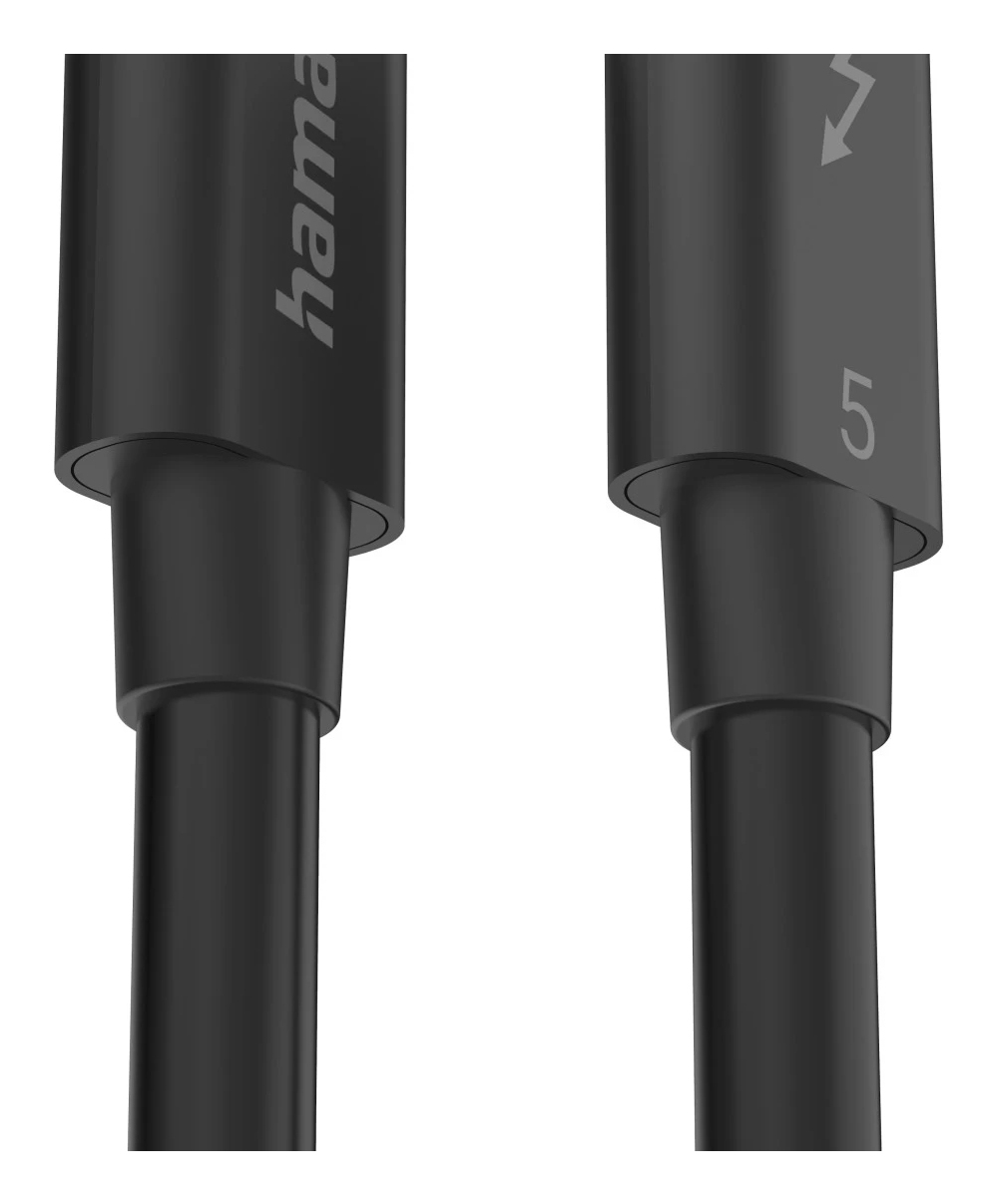 Hama Câble Thunderbolt-5 USB-C, 80 Gbit/s, 5 A, 240 W, Ultra-HD 8K, 1,00m