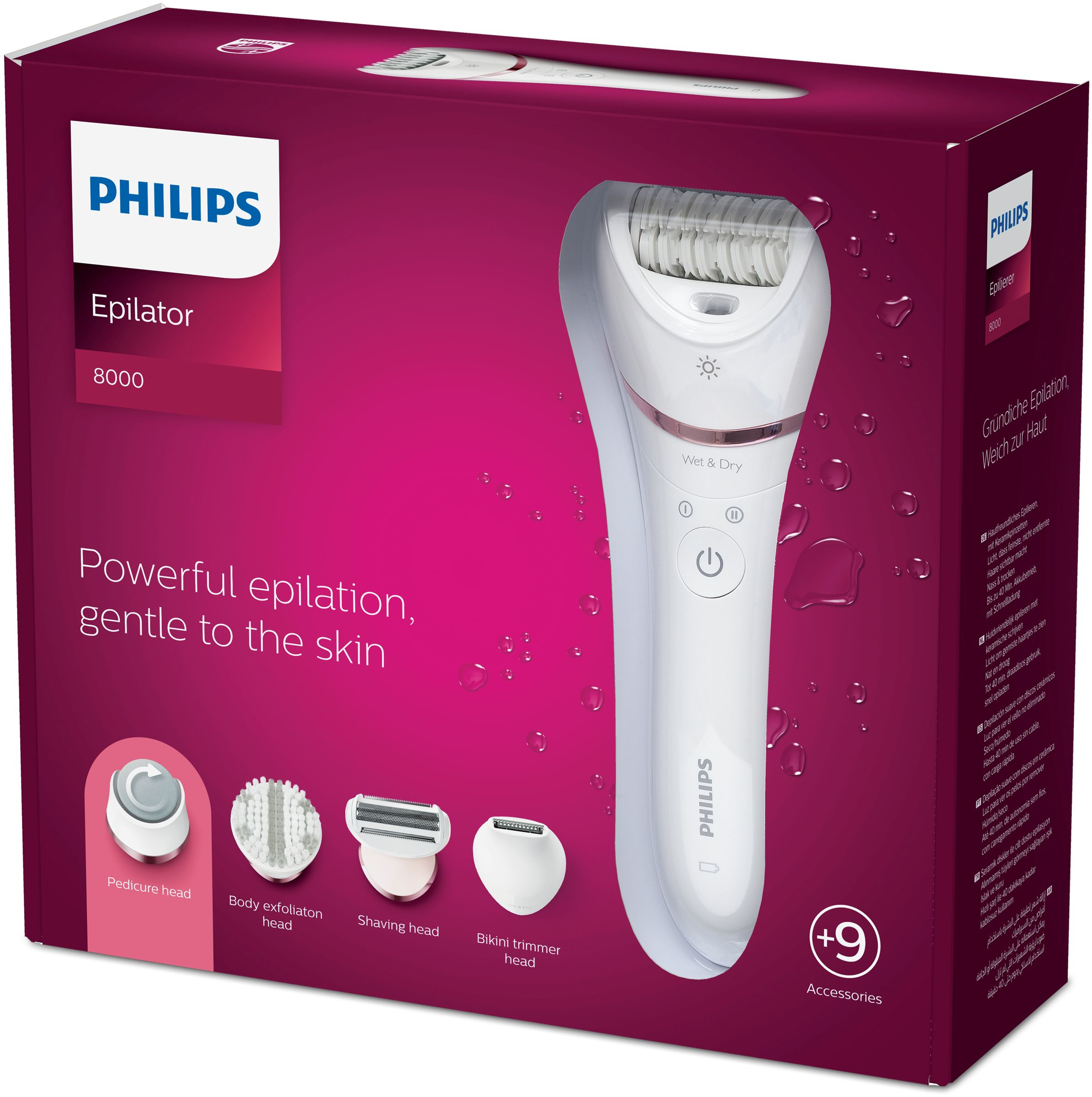 PHILIPS EPILATEUR BRE740/10