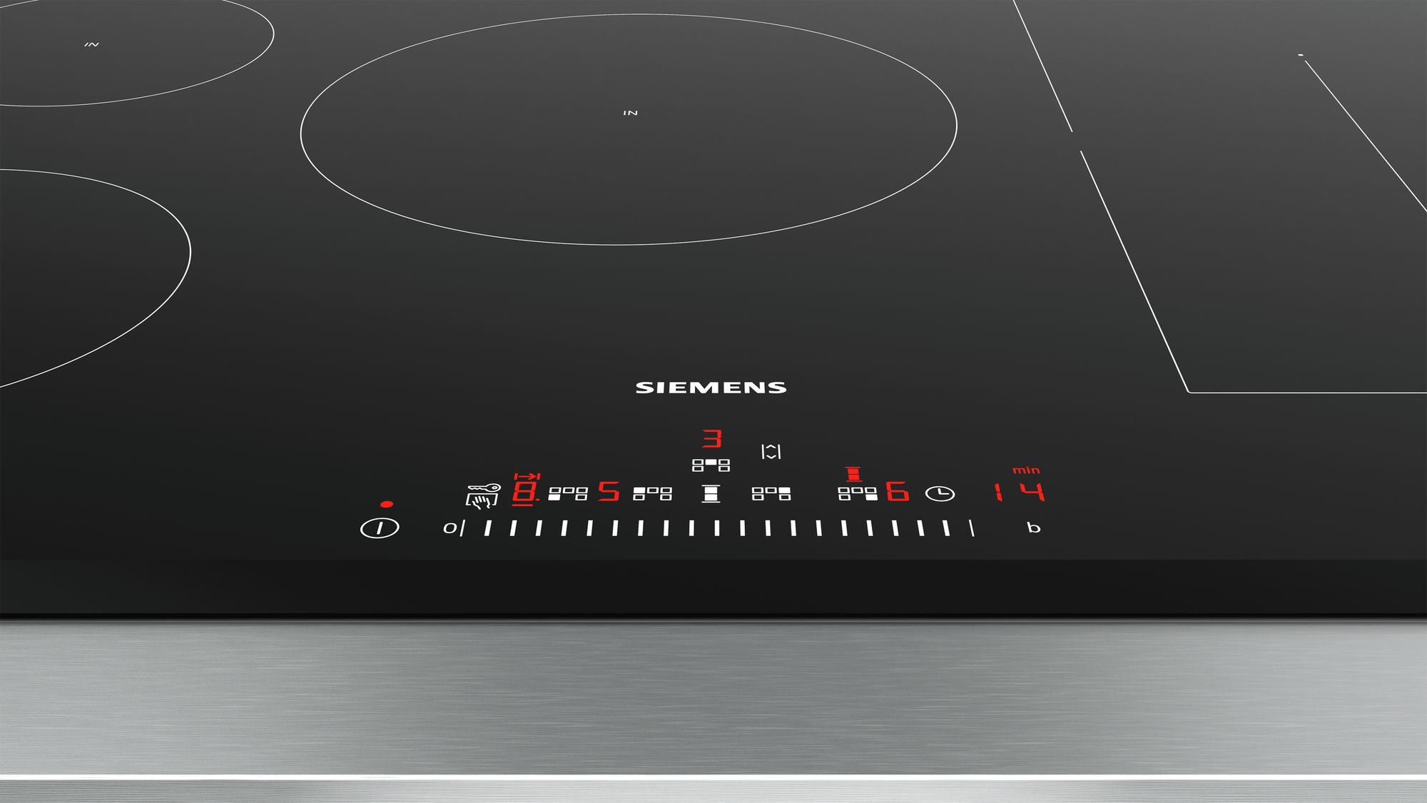 Siemens iQ500 ED851FWB5E kookplaat Zwart Ingebouwd 80 cm Inductiekookplaat zones 5 zone(s)