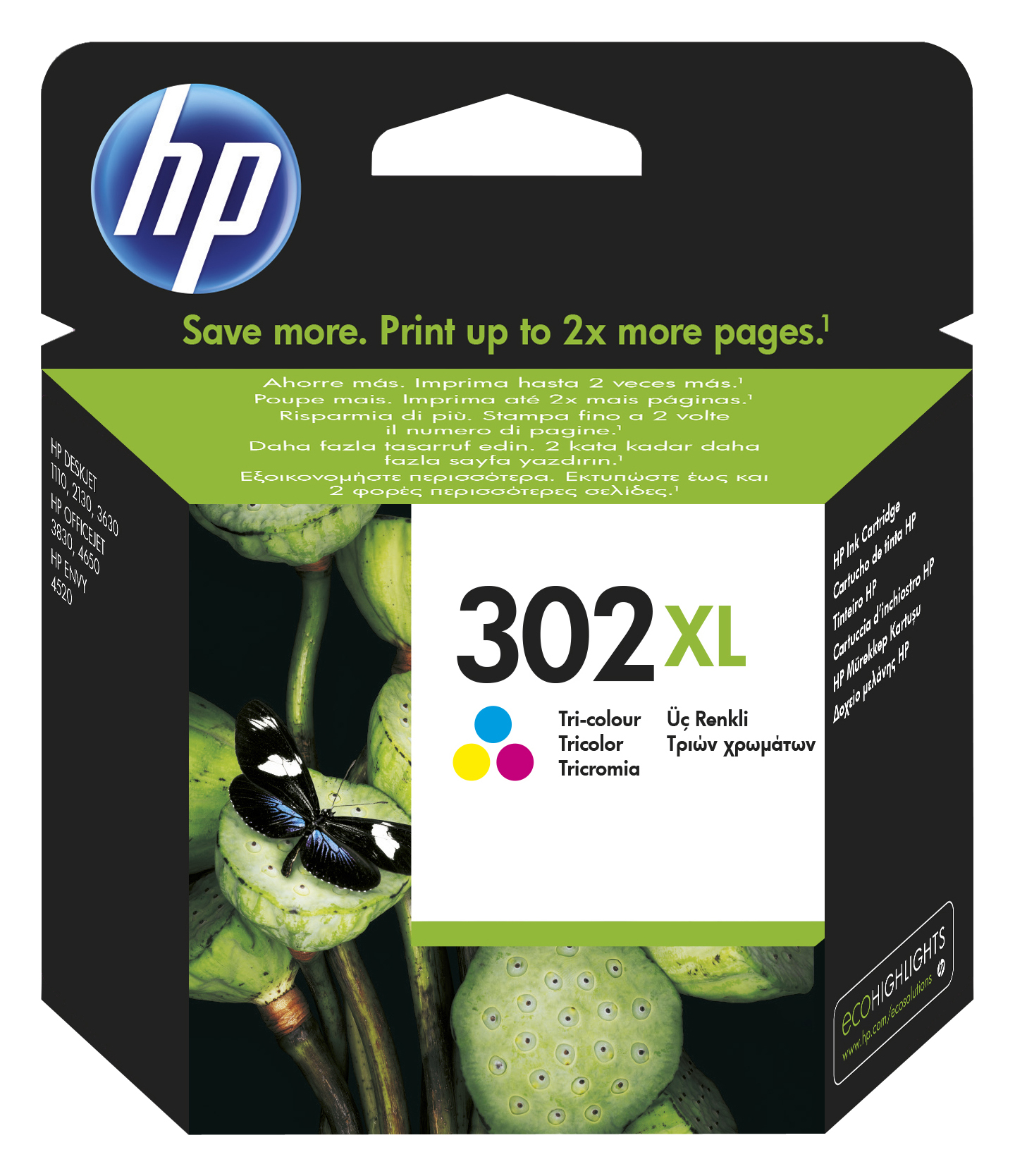 HP 302xl cartouche d'encre 3 couleurs