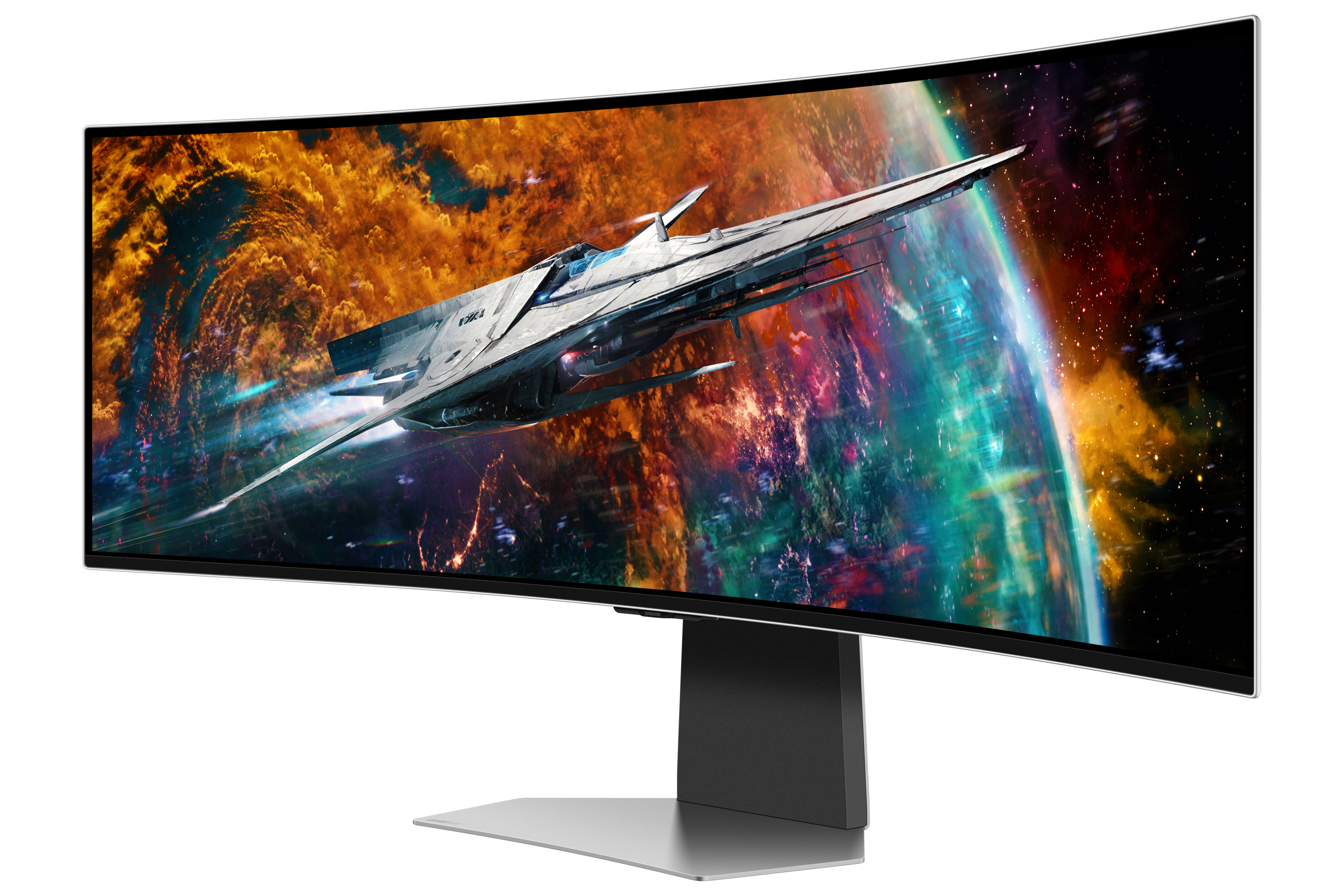 Monitor SAMSUNG ODYSSEY OLED G9 49' Curved G95SC UWQHD 240Hz Zilver