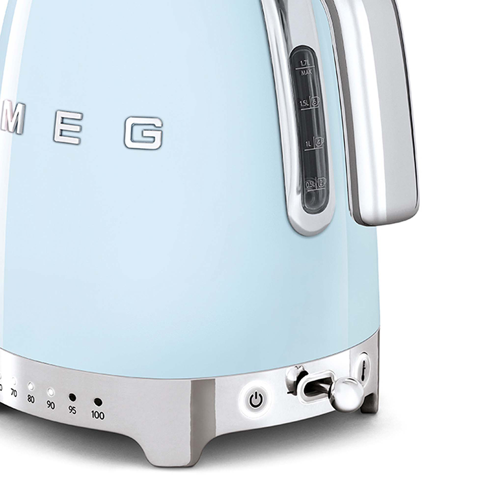 Smeg bouilloire 1,7 bleu pastel KLF04PB