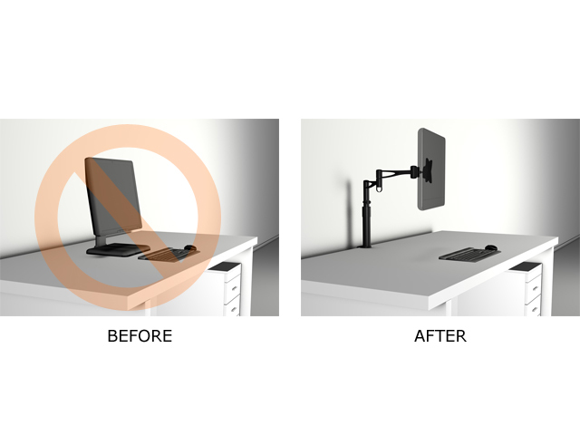 M VESA Deskmount III Black 75x75 100x100