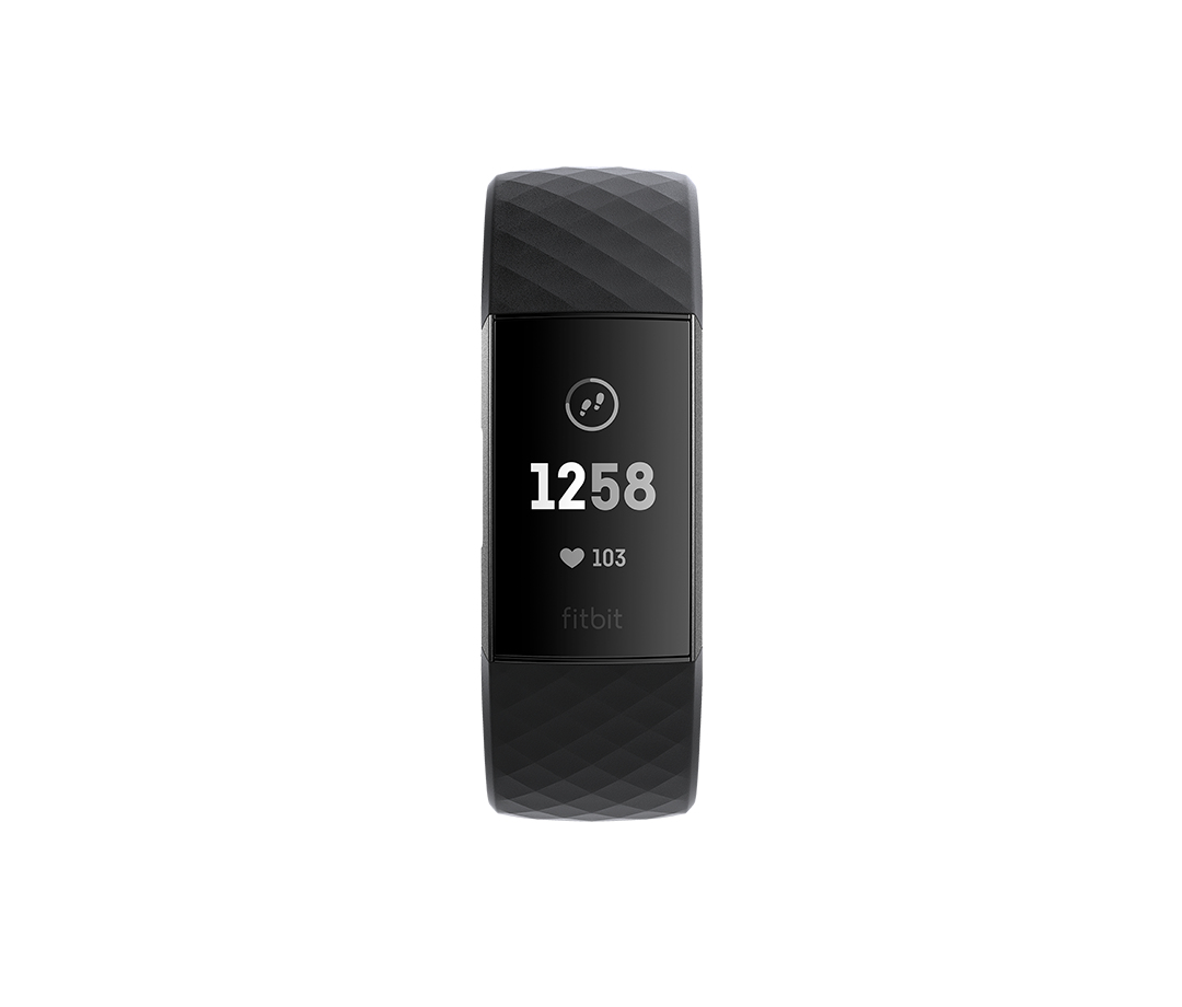 Fitbit Charge 3 OLED Bracelet connecté Noir, Graphite