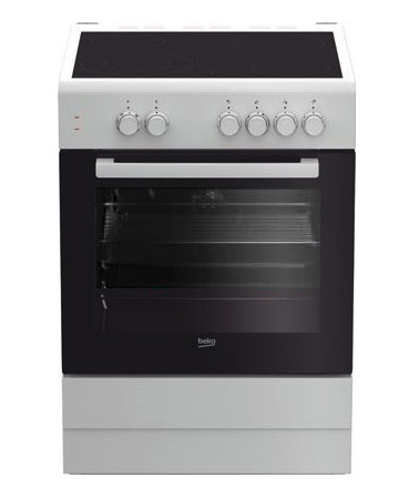 Fornuis BEKO FSM67010GW / Vitrokeramisch / 60cm