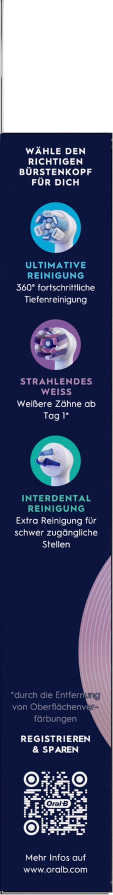 Opzetborstel ORAL-B 163174 iO / zachte reiniging / 6 stuks