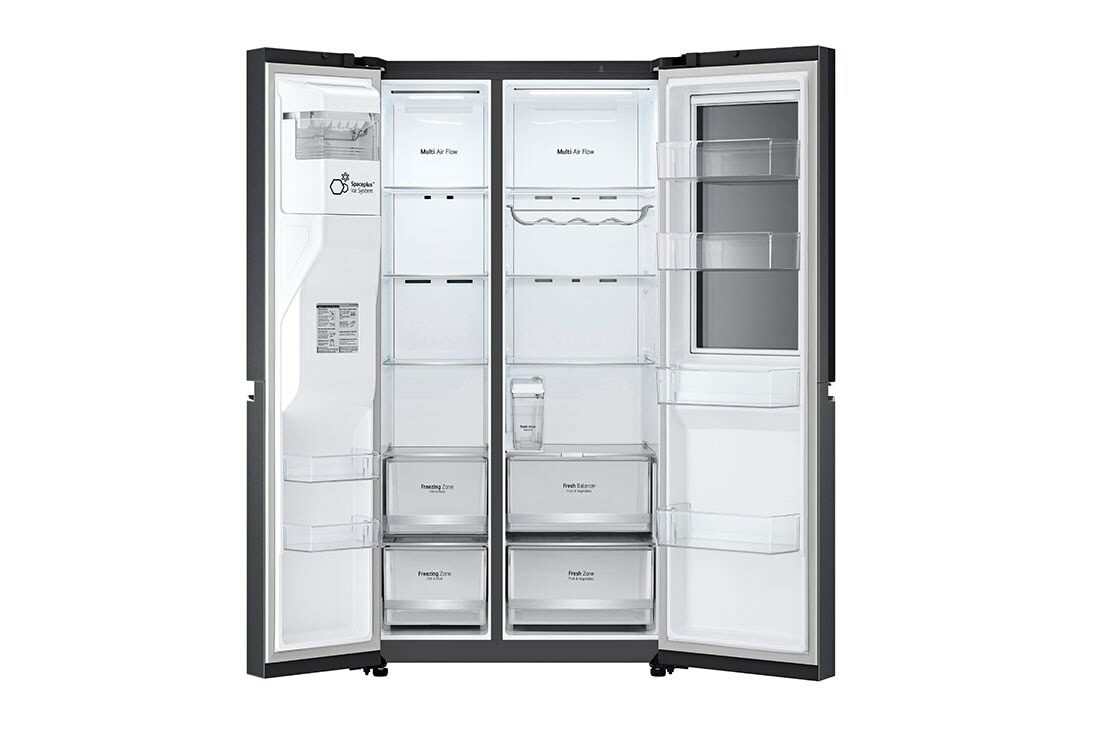 LG InstaView GSXV81MCLE frigo américain Pose libre 635 L E Noir