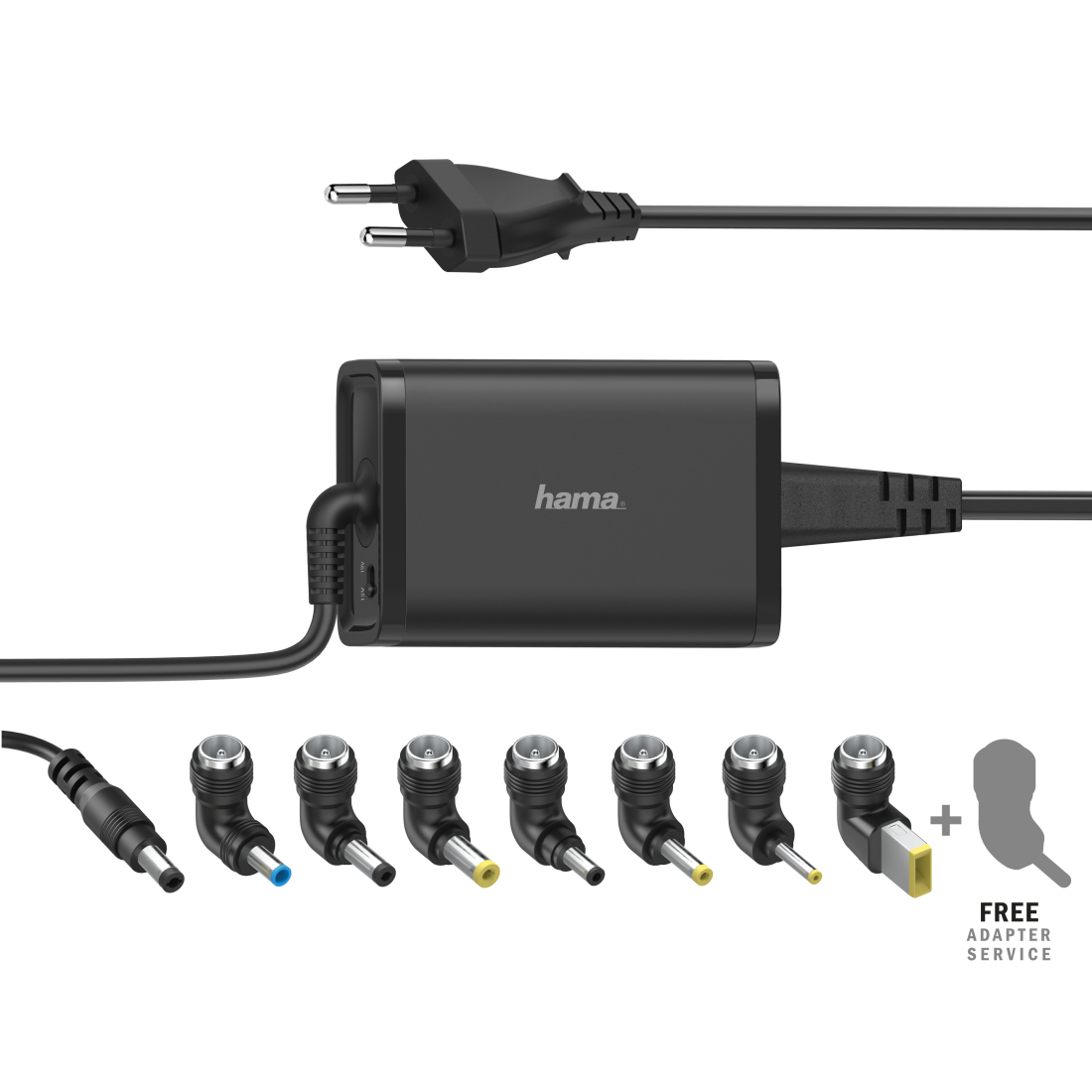Stroomadap. HAMA 200002 Univers. notebook-adapter 15-19V/65W