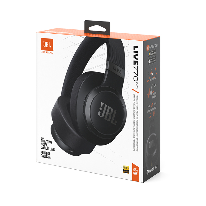 JBL LIVE 770NC  OVER-EAR NC W MIC BLACK
