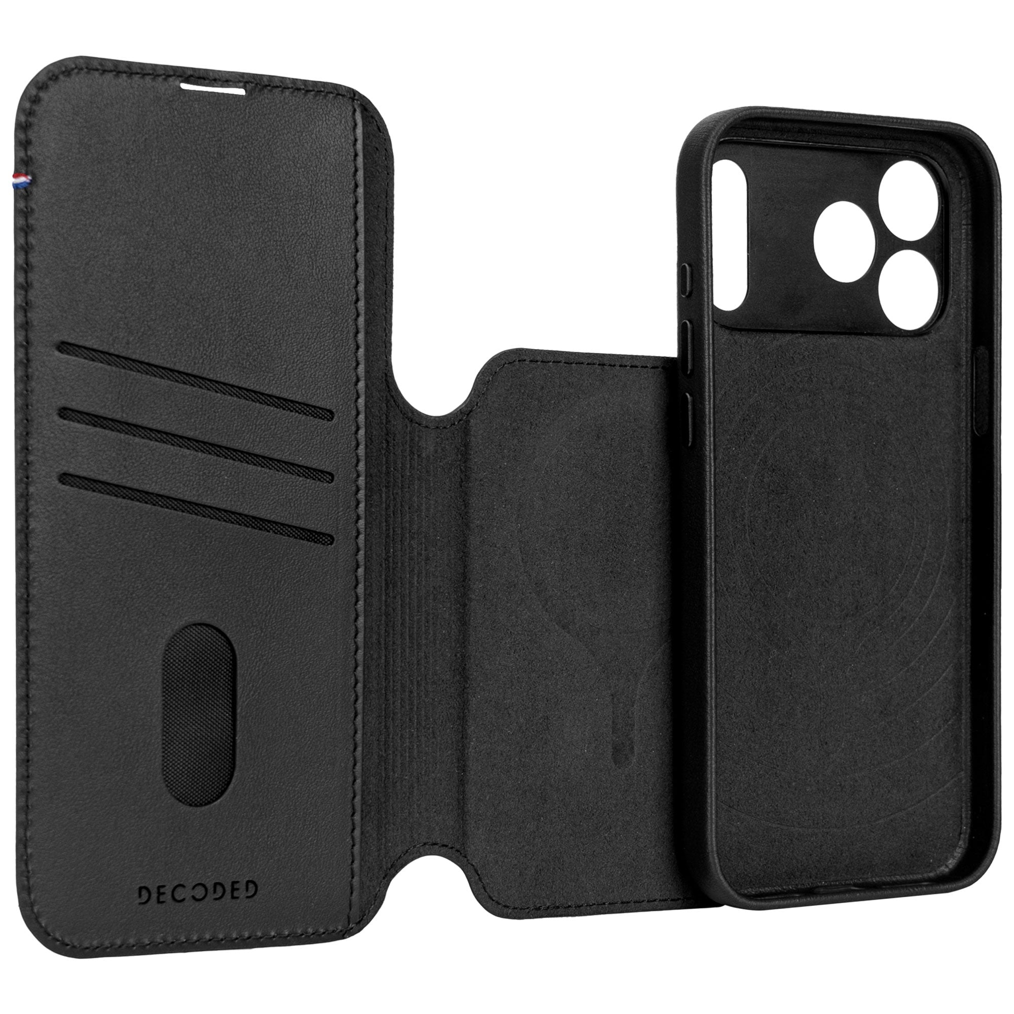 Decoded Leather Detachable Wallet Apple iPhone 18 Pro / 17 Pro Black