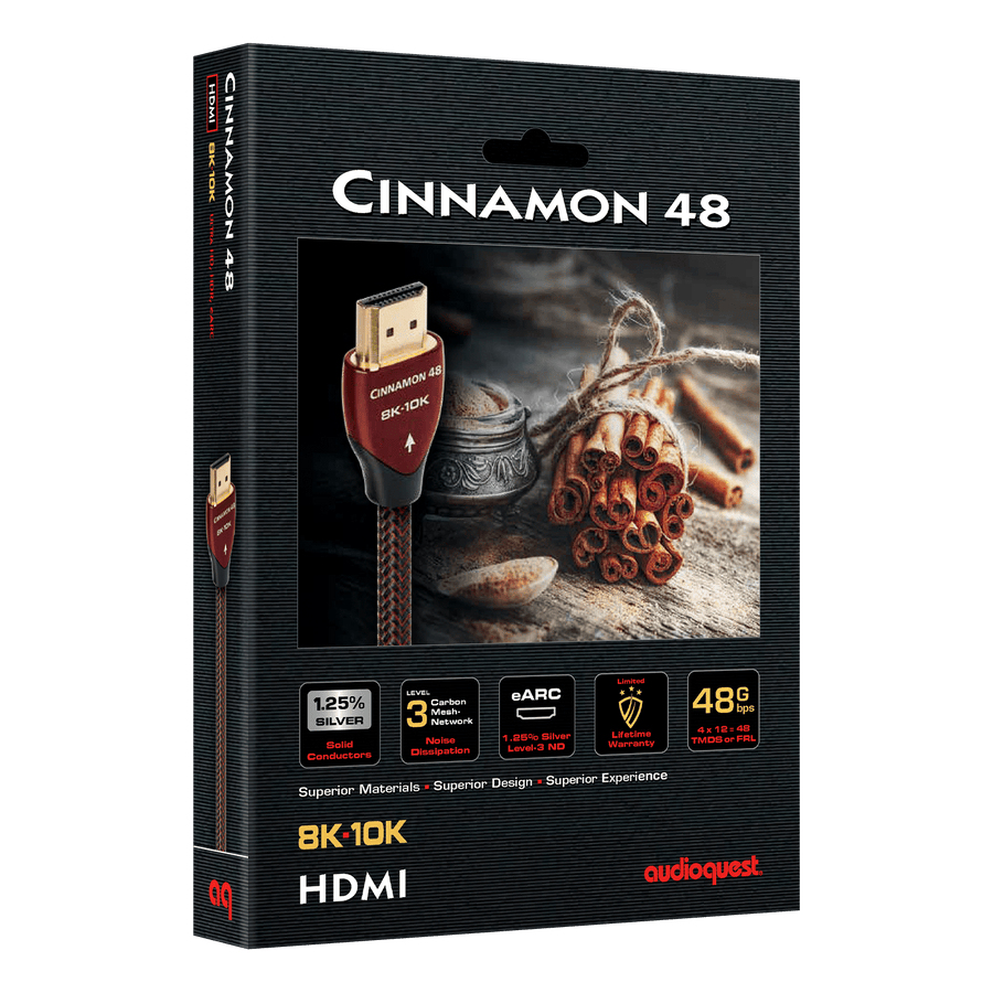 HDMI-kabel AUDIOQUEST 3.0M 48G BRAIDED CINNAMON HDMI