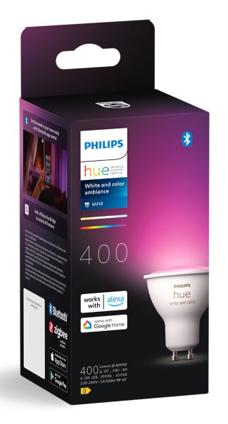Lamp PHILIPS HUE White Color Ambiance GU10 1x