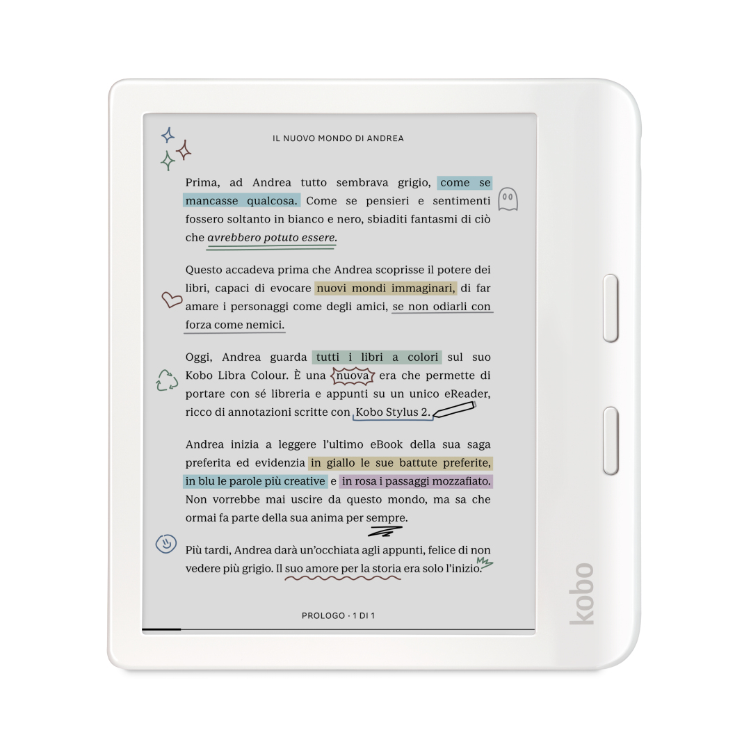 E-reader Kobo Libra Colour E-book Touchscreen 32GB Wi-Fi Wit