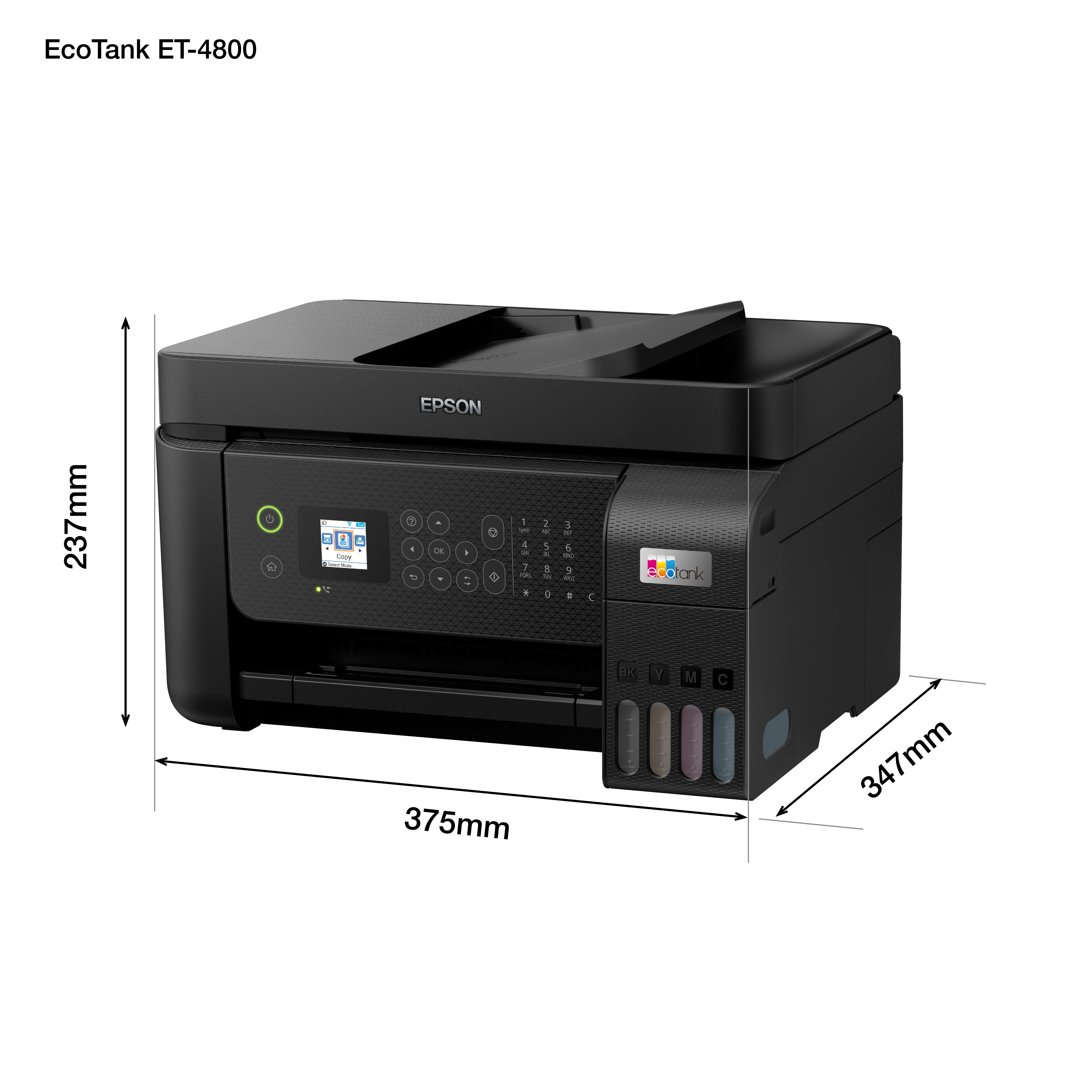 Printer Inkjet Epson Ecotank ET-4800 AIO Adf Kleur A4