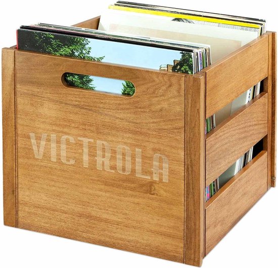 Opbergkrat Victrola VA-20-MAH voor vinylplaten mahonie