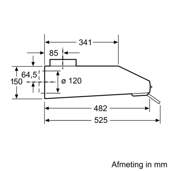 Siemens LU63LCC50 hotte Intégré Acier inoxydable 350 m³/h D