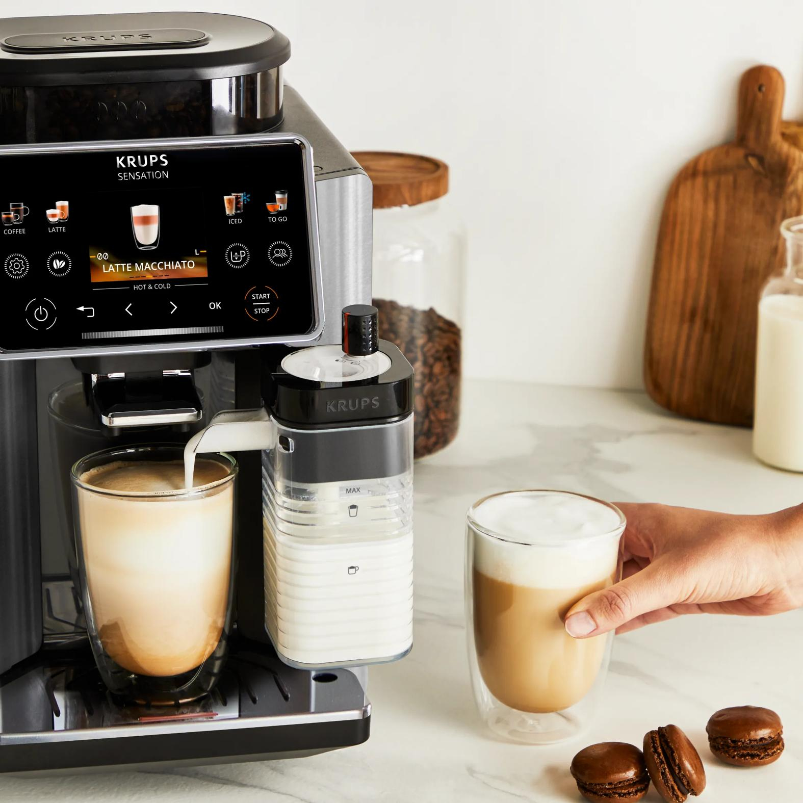 Espressomachine KRUPS EA918GE0 Sensation Elite / Aluminium